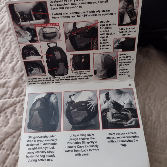 Black DuraShield Pro-Series Sling Style Padded Camara Case Bag BackPack. - Picture 16 of 16